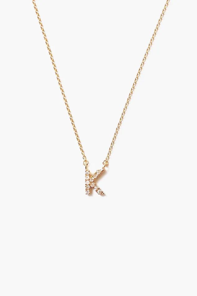 14k Gold And White Diamond Initial Necklace Women Chan Luu Necklaces