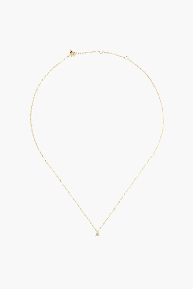 14k Gold And White Diamond Initial Necklace Women Chan Luu Necklaces
