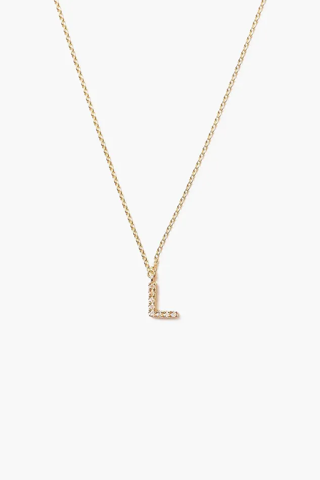 14k Gold And White Diamond Initial Necklace Women Chan Luu Necklaces
