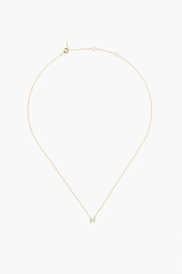14k Gold And White Diamond Initial Necklace Women Chan Luu Necklaces