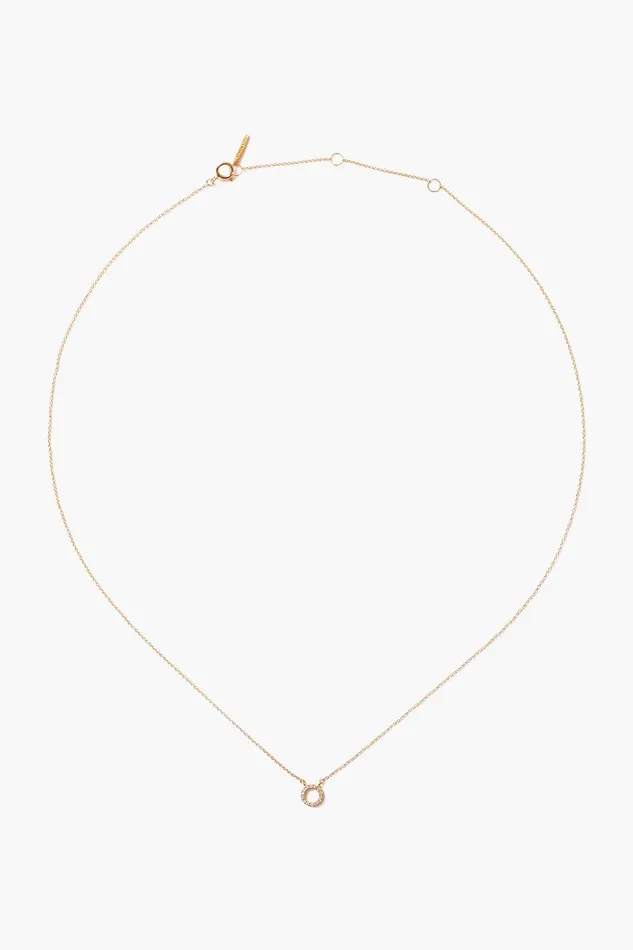 14k Gold And White Diamond Initial Necklace Women Chan Luu Necklaces