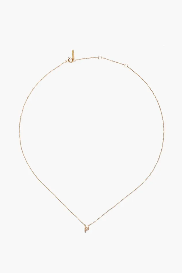 14k Gold And White Diamond Initial Necklace Women Chan Luu Necklaces