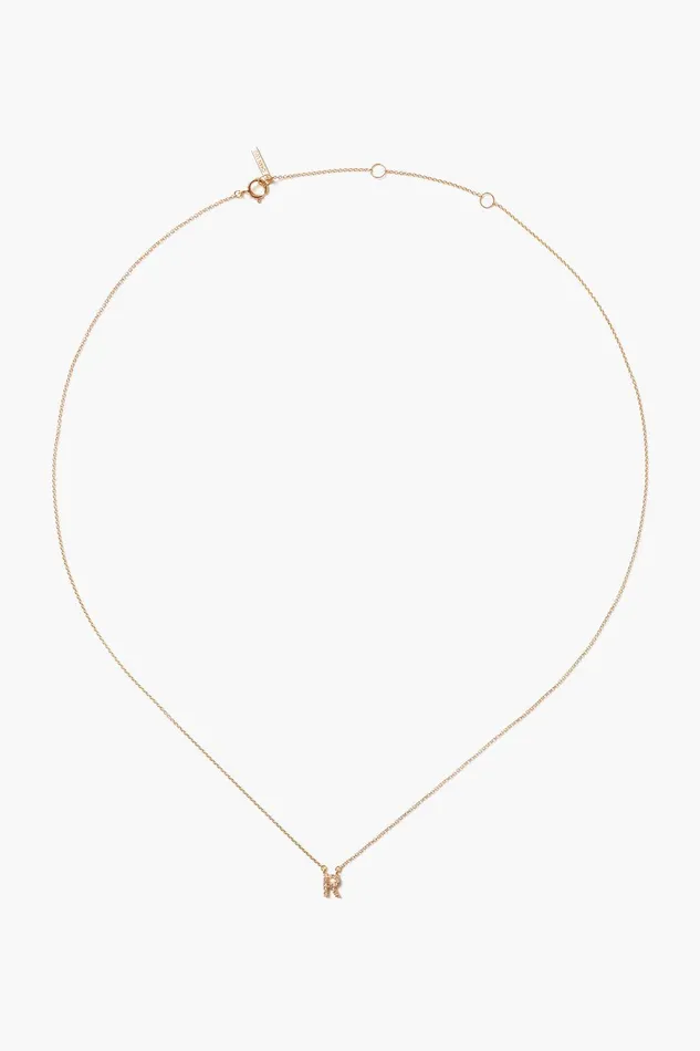 14k Gold And White Diamond Initial Necklace Women Chan Luu Necklaces