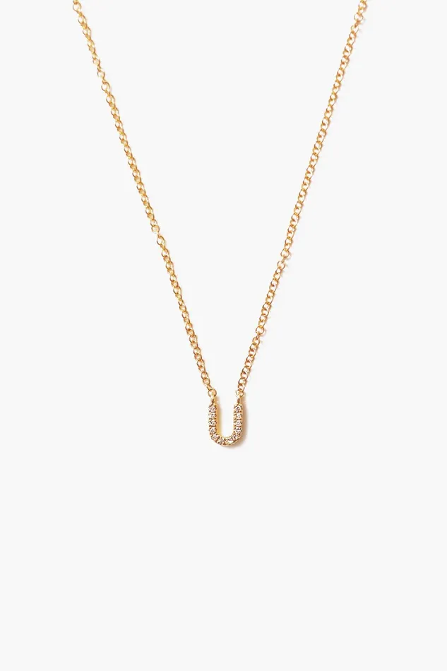 14k Gold And White Diamond Initial Necklace Women Chan Luu Necklaces