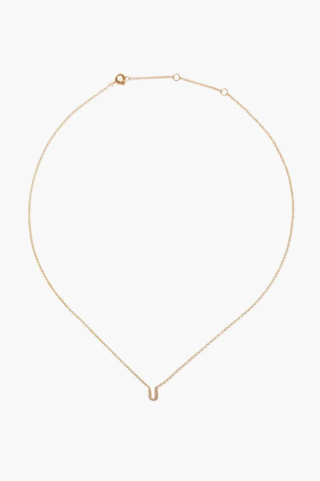 14k Gold And White Diamond Initial Necklace Women Chan Luu Necklaces