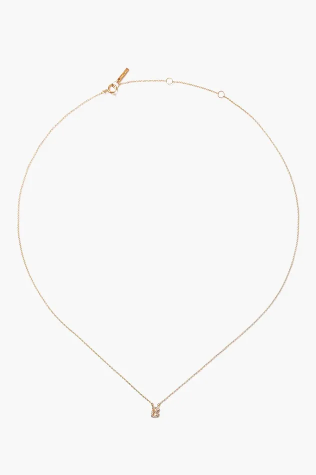 14k Gold And White Diamond Initial Necklace Women Chan Luu Necklaces