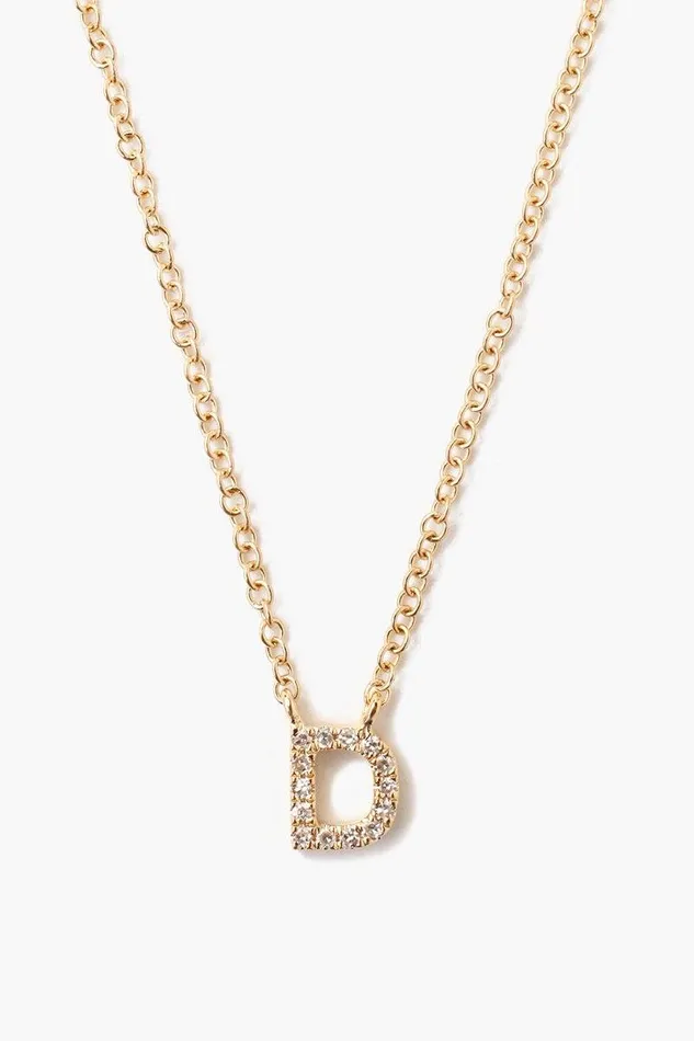 14k Gold And White Diamond Initial Necklace Women Chan Luu Necklaces