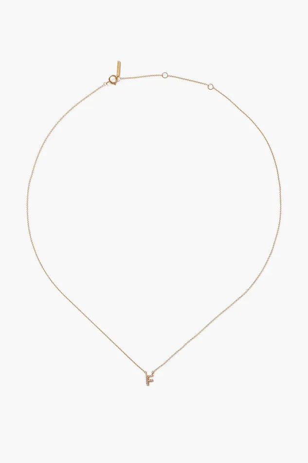 14k Gold And White Diamond Initial Necklace Women Chan Luu Necklaces