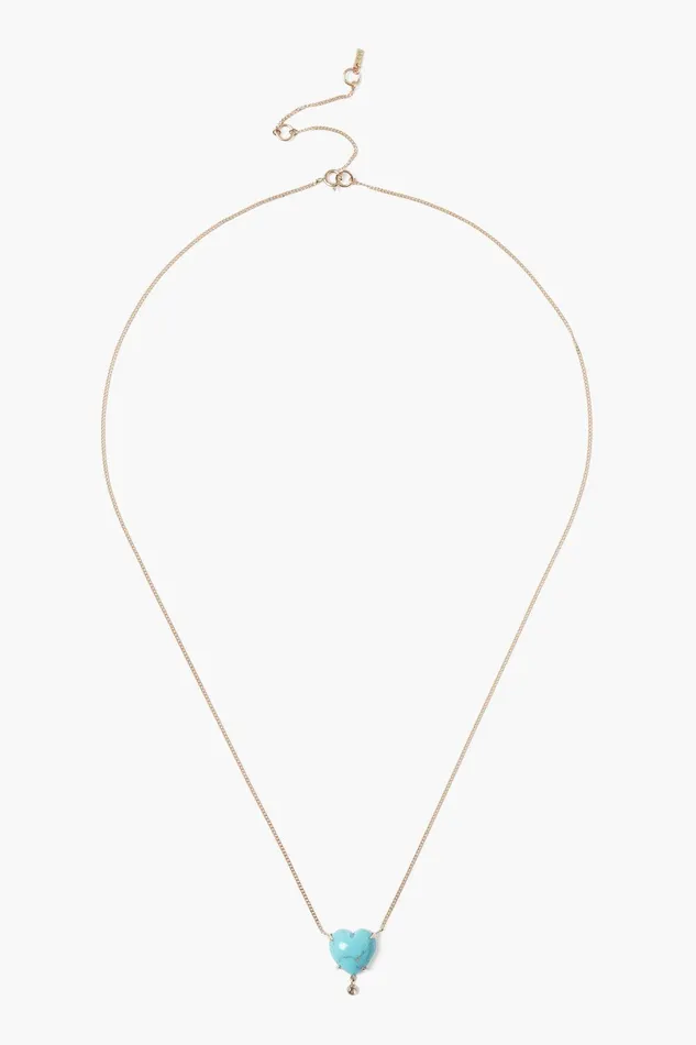14k Heart Necklace Turquoise Women Chan Luu Necklaces