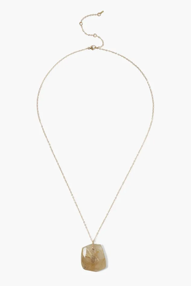 14k River Necklace Rutilated Quartz Women Chan Luu 14k Fine