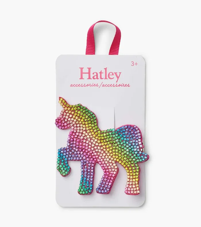 Accessories Girls Hatley Sparkling Unicorn Large Hair Clip