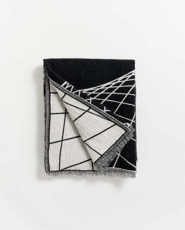 Accessories Men Billy Reid Pelican Blanket Black Natural