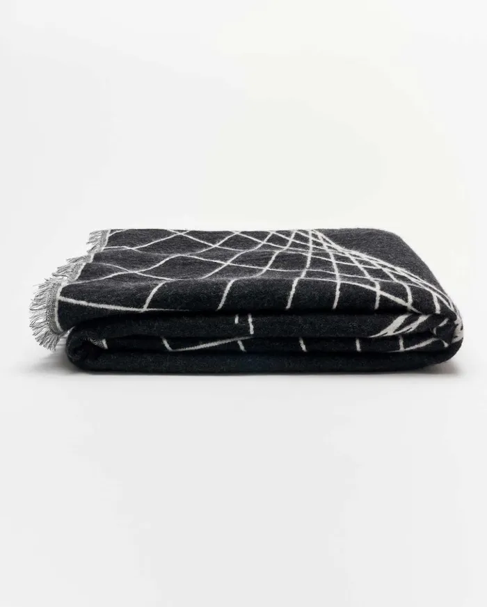 Accessories Men Billy Reid Pelican Blanket Black Natural
