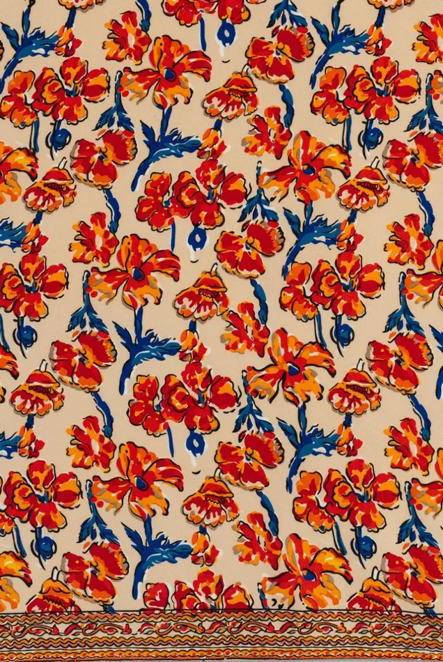 Accessories Shop Natalie Martin SASH BELT Silk Watercolor Clementine