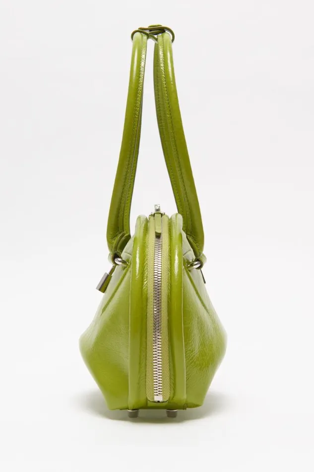 Acne Studios Bowlina Mini Shoulder Bag Lime Green Men Bags