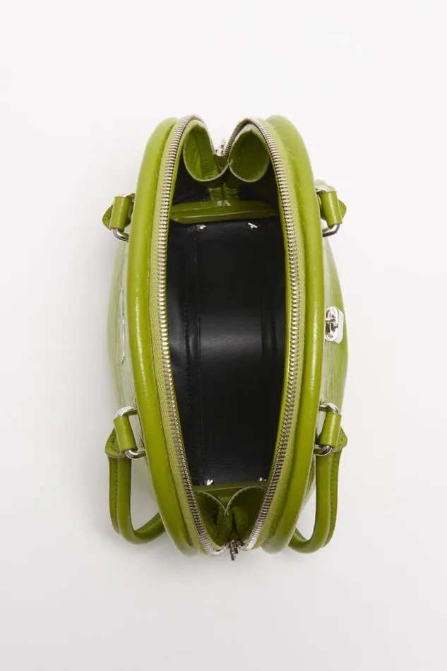 Acne Studios Bowlina Mini Shoulder Bag Lime Green Men Bags