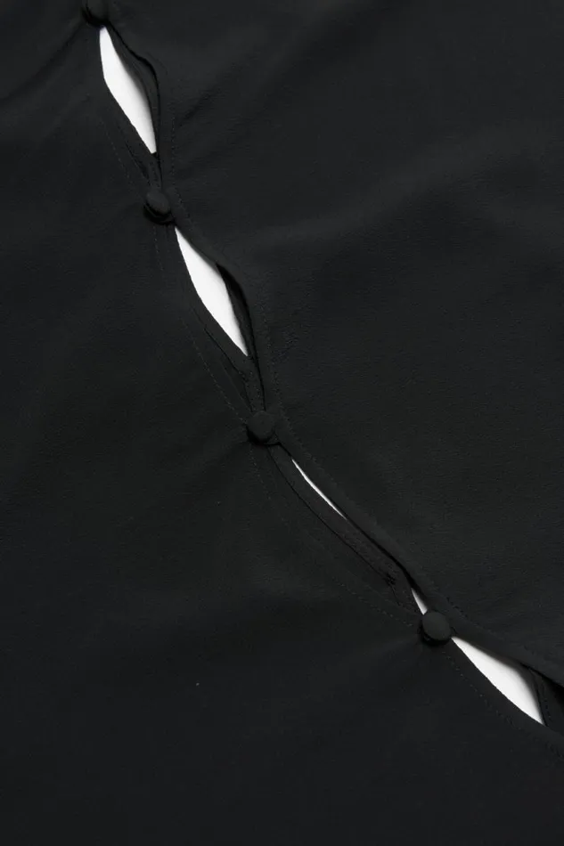 Acne Studios Button Through Blouse Black Women Shirts and Blouses Acne Studios Button Through Blouse Black Women Shirts and Blouses