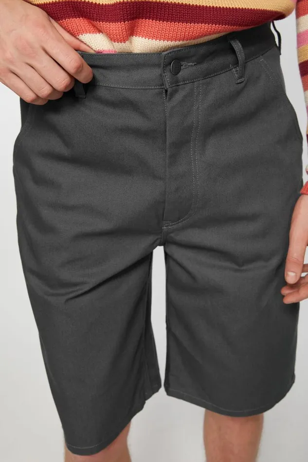 Acne Studios Canvas Shorts Dark Grey Women Shorts Acne Studios Canvas Shorts Dark Grey Women Shorts