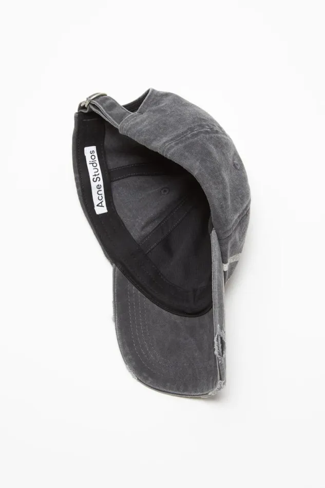 Acne Studios Cap Printed Logo Black Men Hats Acne Studios Cap Printed Logo Black Men Hats