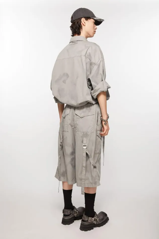 Acne Studios Cargo Shorts Mid Grey Men Shorts
