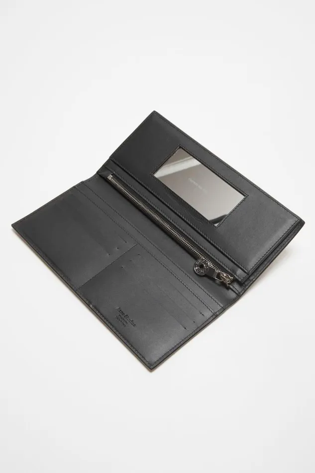 Acne Studios Continental Wallet Black Men Small Leather Goods