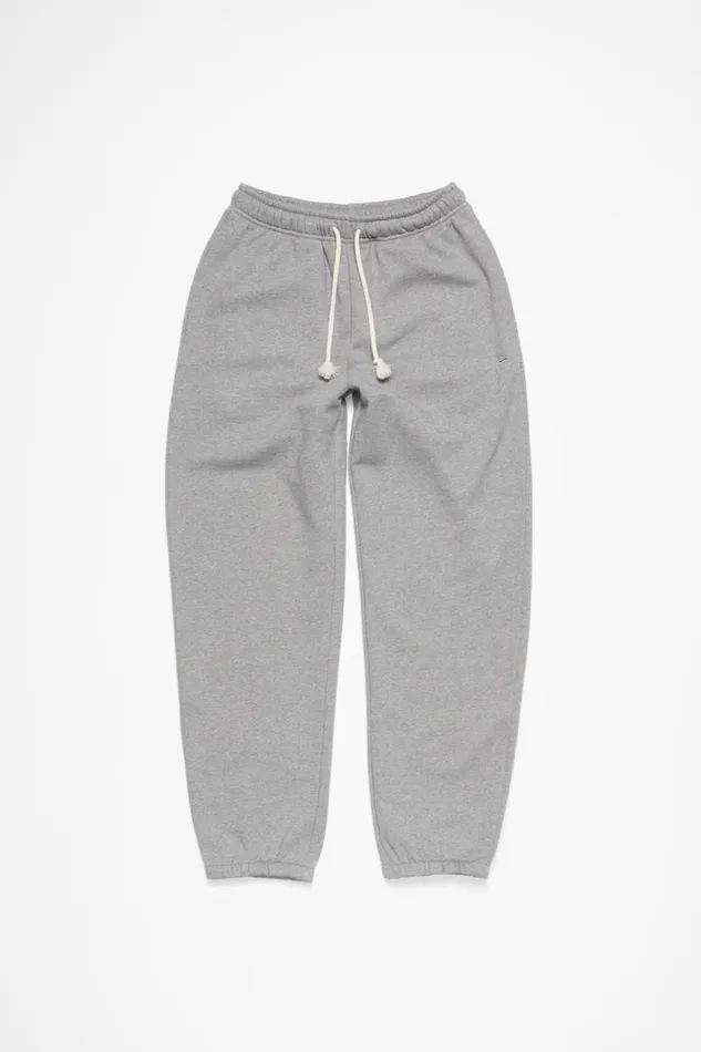 Acne Studios Cotton Sweatpants Light Grey Melange Women Trousers
