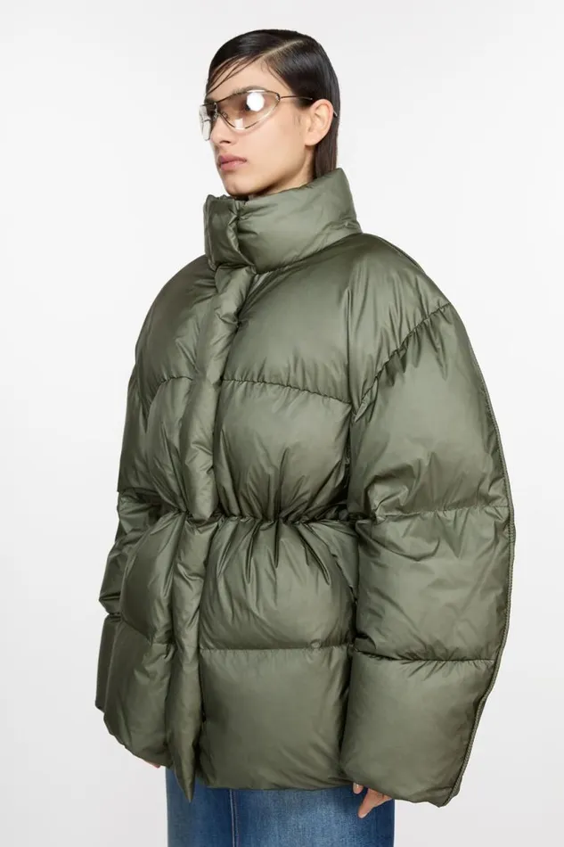 Acne Studios Down Jacket Dark Green Women Outerwear Acne Studios Down Jacket Dark Green Women Outerwear