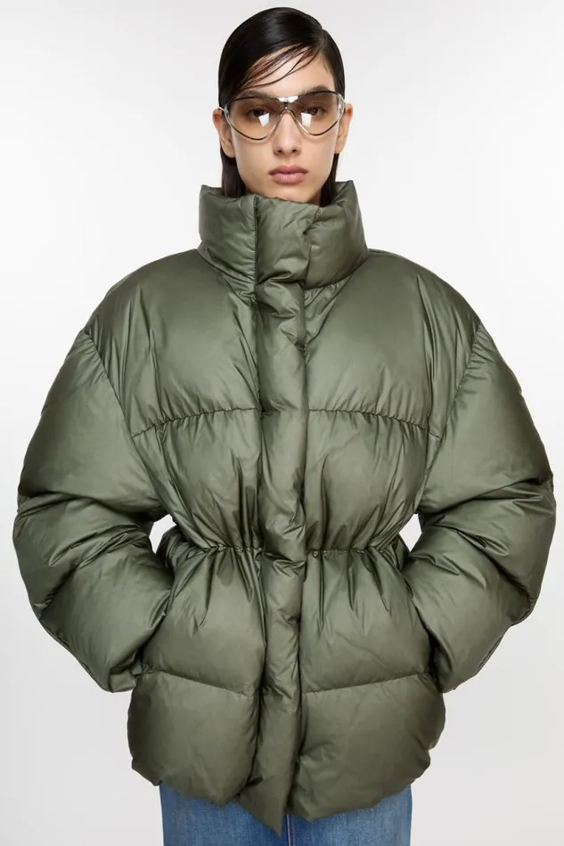 Acne Studios Down Jacket Dark Green Women Outerwear Acne Studios Down Jacket Dark Green Women Outerwear