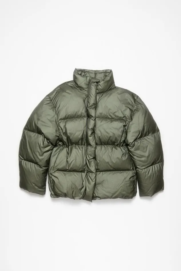Acne Studios Down Jacket Dark Green Women Outerwear Acne Studios Down Jacket Dark Green Women Outerwear