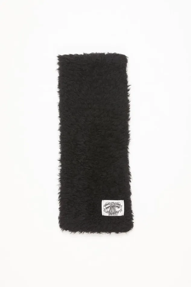 Acne Studios Fluffy Scarf 8211 Narrow Black Women Scarves