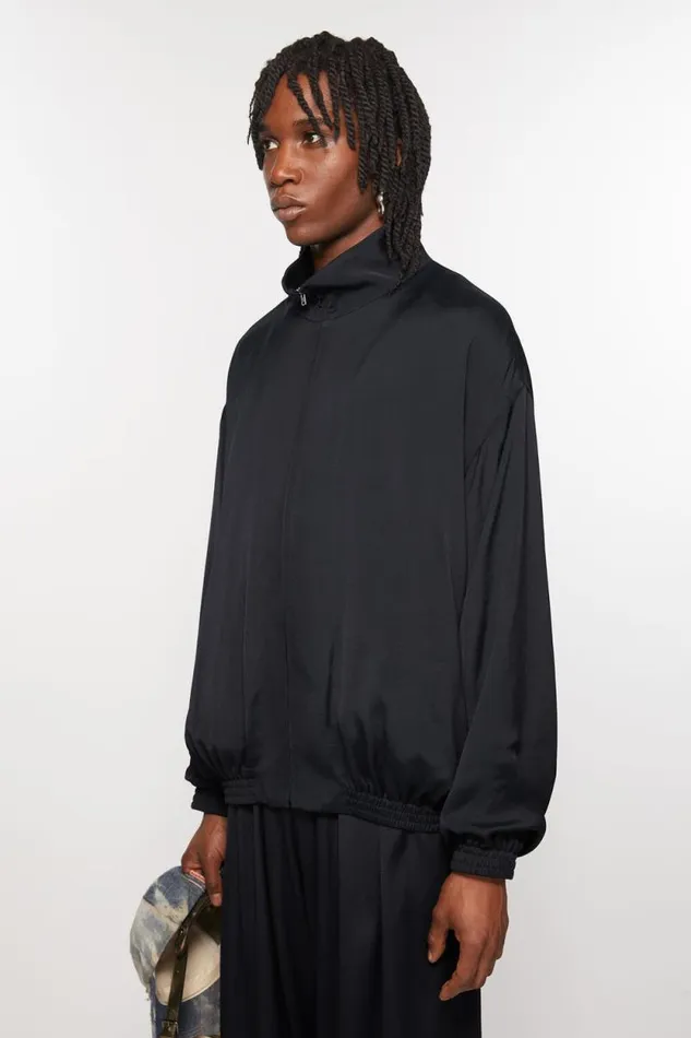 Acne Studios Fluid Tracksuit Jacket Navy Men Outerwear Acne Studios Fluid Tracksuit Jacket Navy Men Outerwear