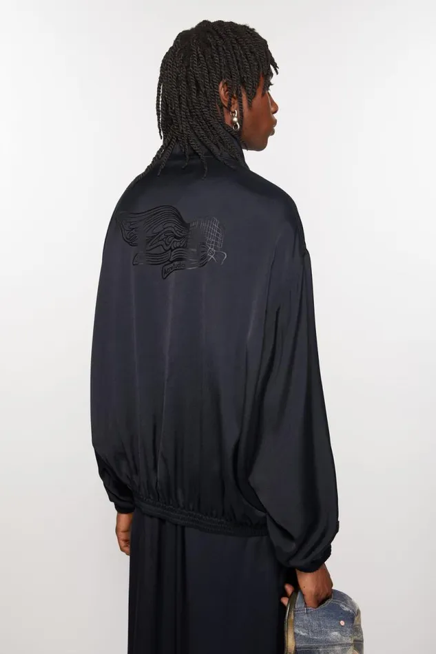 Acne Studios Fluid Tracksuit Jacket Navy Men Outerwear Acne Studios Fluid Tracksuit Jacket Navy Men Outerwear