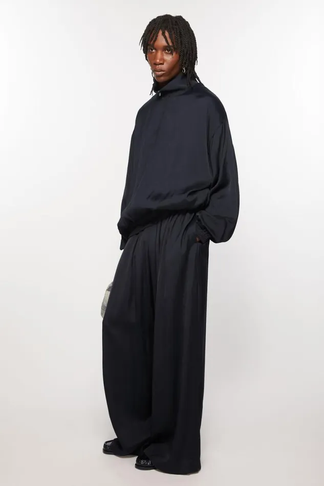 Acne Studios Fluid Tracksuit Jacket Navy Men Outerwear Acne Studios Fluid Tracksuit Jacket Navy Men Outerwear