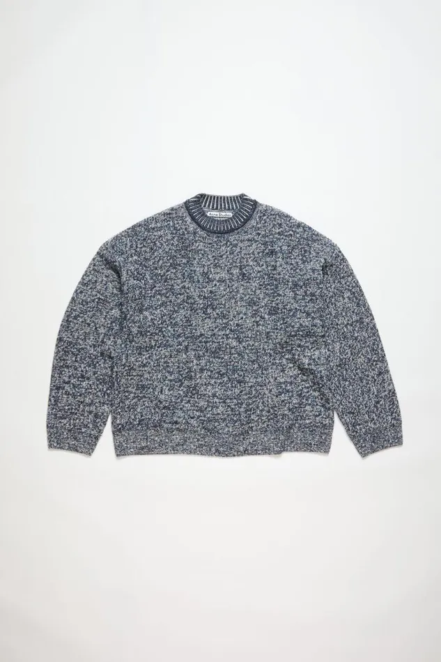Acne Studios Jacquard Jumper Blackbird Bluemulti Men Knitwear