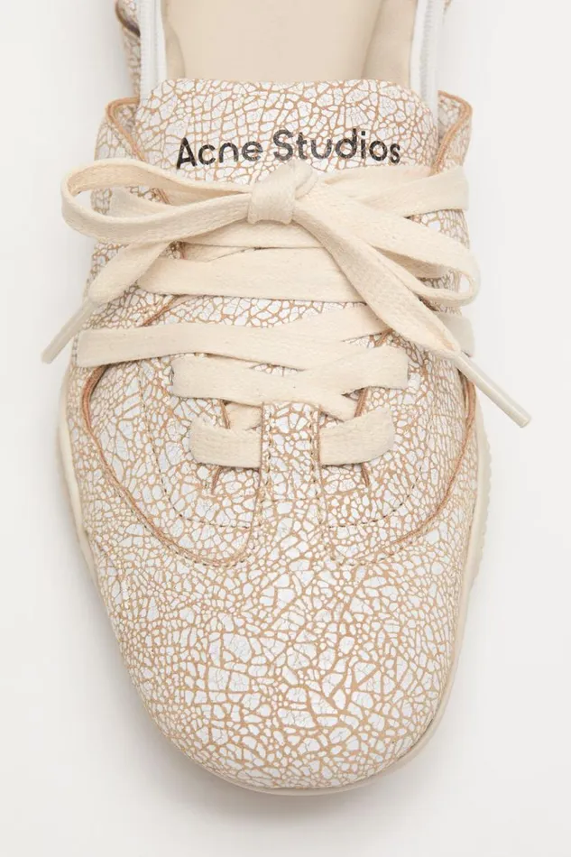 Acne Studios Laceup Leather Shoes Off White Women Shoes Acne Studios Laceup Leather Shoes Off White Women Shoes