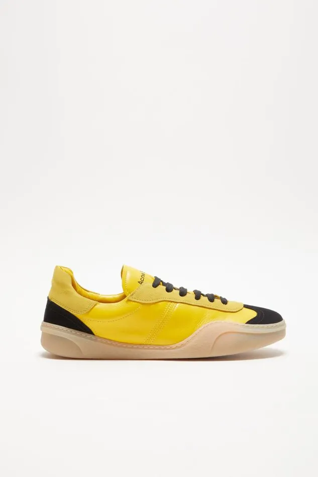 Acne Studios Laceup Sneakers Yellowblack Men Shoes