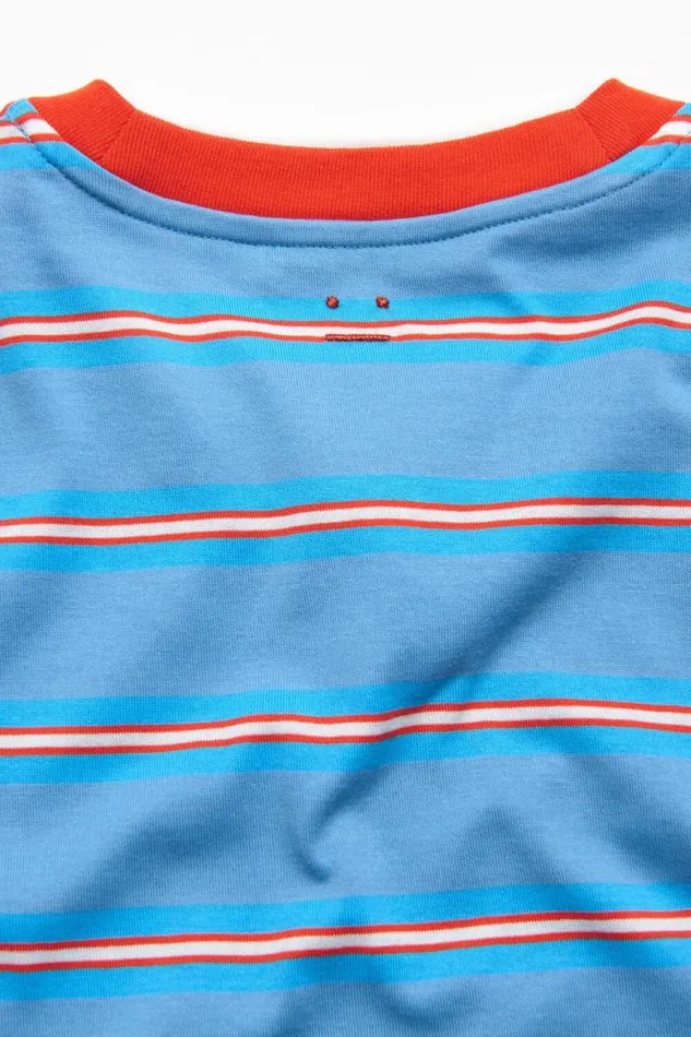 Acne Studios Layered Tshirt Sea Blue Men Tshirts