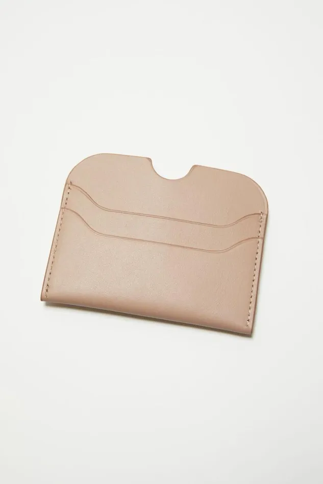 Acne Studios Leather Card Holder Taupe Beige Men Small Leather Goods Acne Studios Leather Card Holder Taupe Beige Men Small Leather Goods
