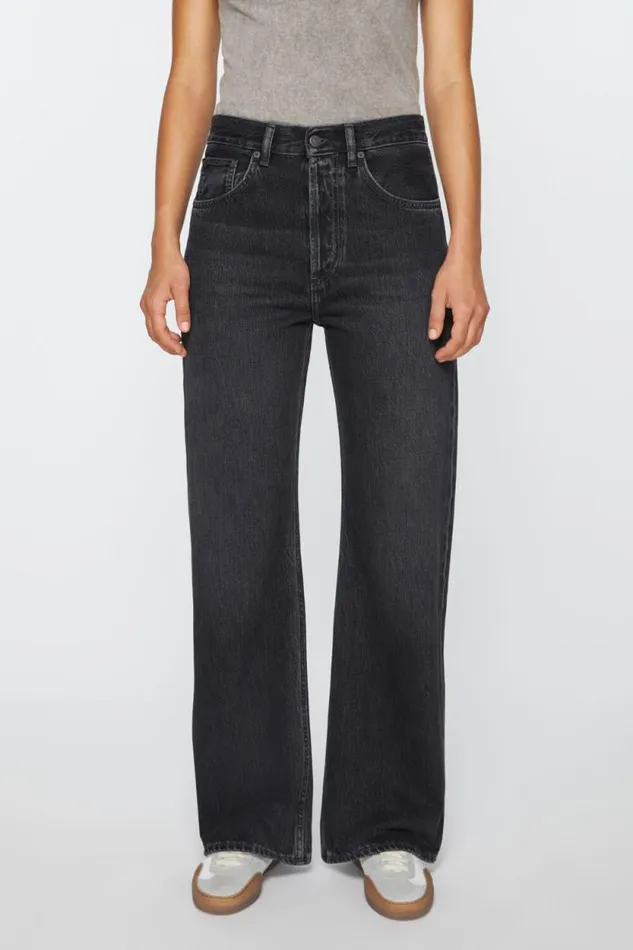 Acne Studios Loose Fit Jeans 8211 2021F Black Women Jeans