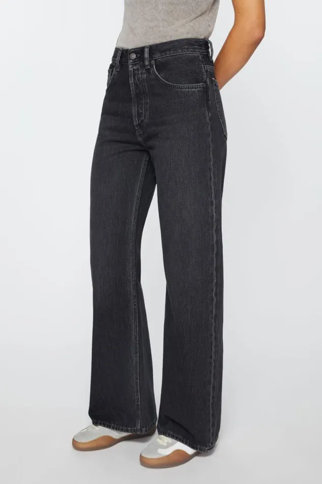Acne Studios Loose Fit Jeans 8211 2021F Black Women Jeans Acne Studios Loose Fit Jeans 8211 2021F Black Women Jeans