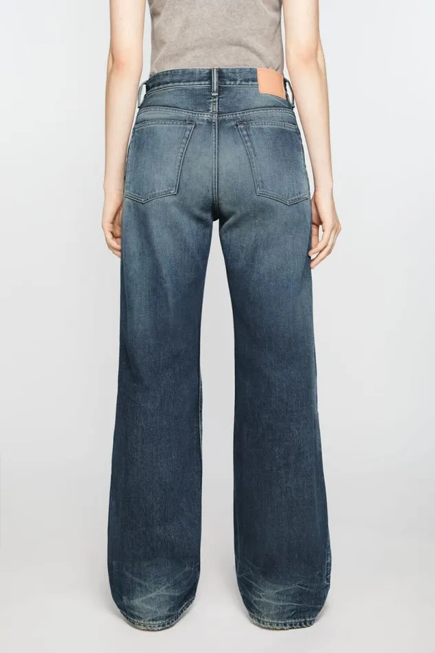 Acne Studios Loose Fit Jeans 8211 2021F Mid Blue Women Jeans