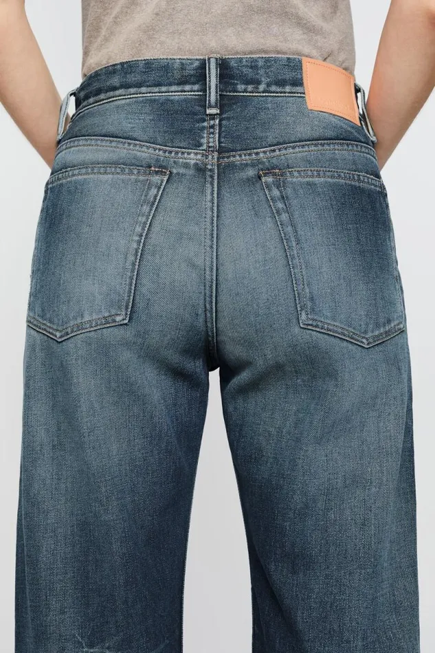 Acne Studios Loose Fit Jeans 8211 2021F Mid Blue Women Jeans