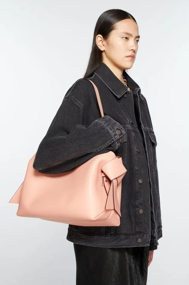 Acne Studios Musubi Midi Tote Salmon Pink Women Bags