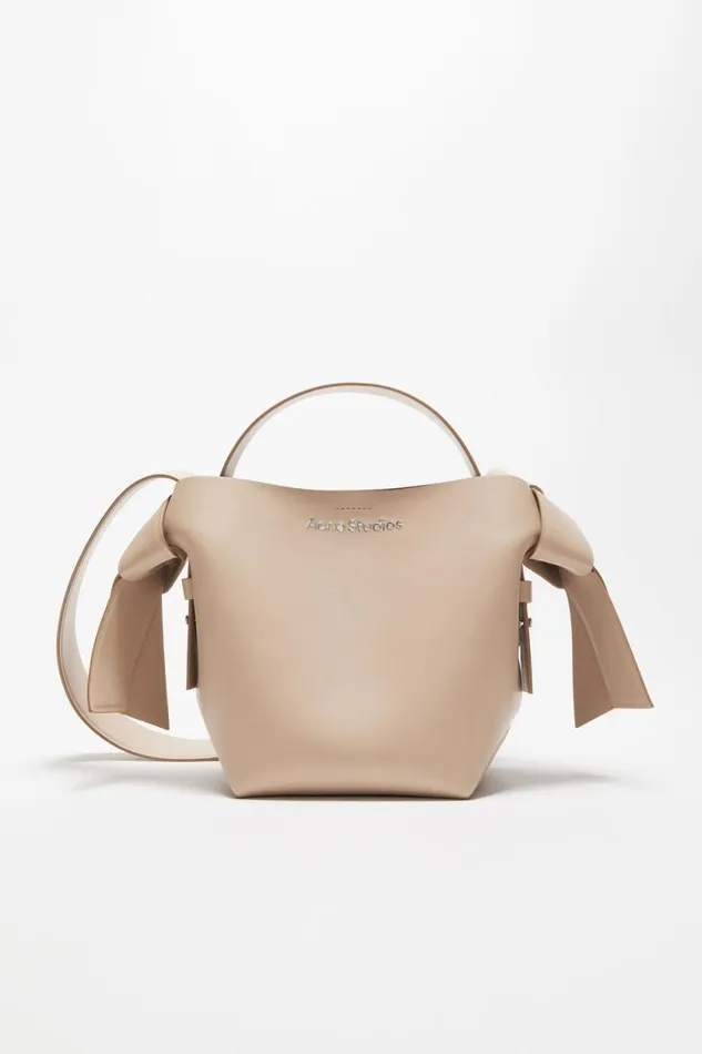 Acne Studios Musubi Mini Shoulder Bag Taupe Beige Women Bags