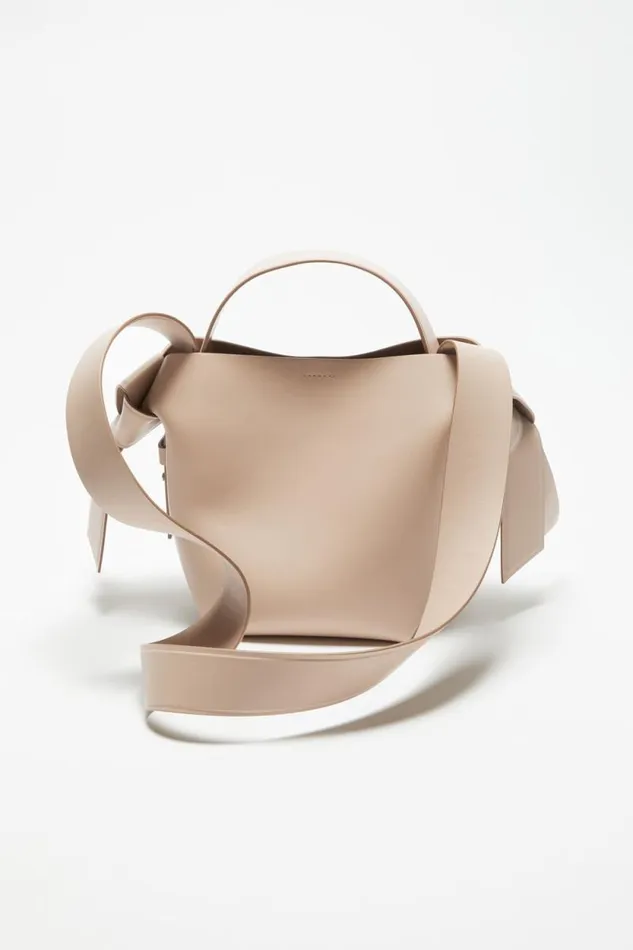 Acne Studios Musubi Mini Shoulder Bag Taupe Beige Women Bags