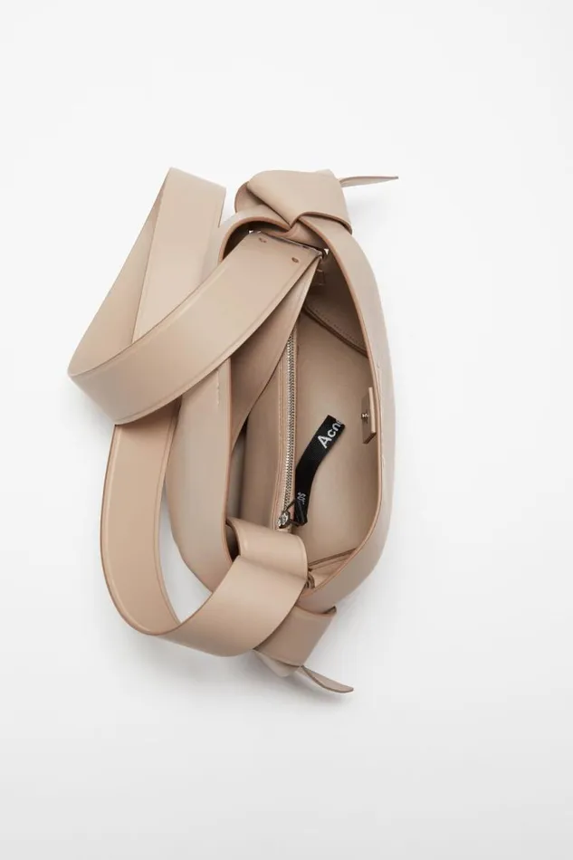 Acne Studios Musubi Mini Shoulder Bag Taupe Beige Women Bags
