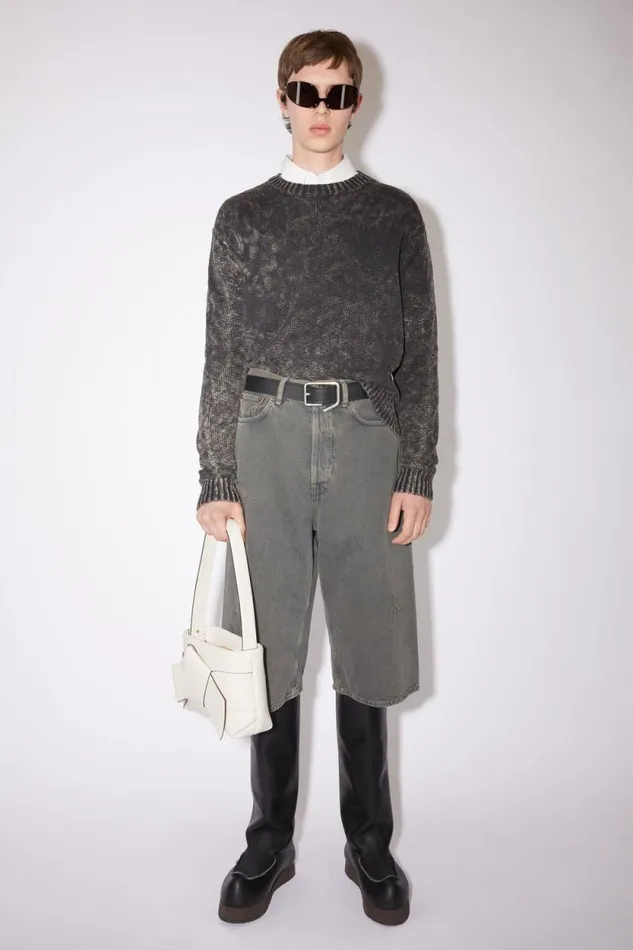 Acne Studios Musubi Shoulder Bag Whiteblack Women Bags