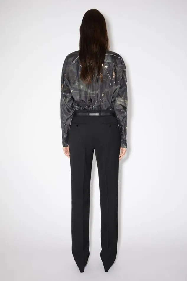 Acne Studios Narrow Tailored Trousers Black Women Trousers