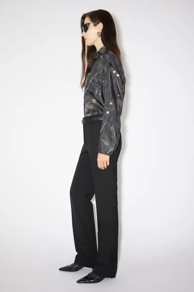 Acne Studios Narrow Tailored Trousers Black Women Trousers