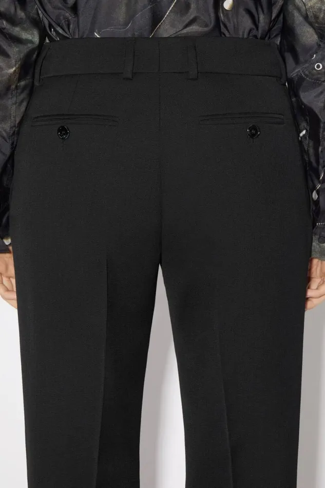 Acne Studios Narrow Tailored Trousers Black Women Trousers